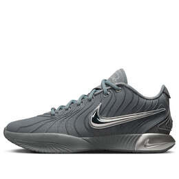 Кроссовки леброн 21 Nike, серый hf5352-001 | cool grey/metallic silver/iron grey