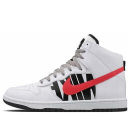 Кроссовки lab x undefeated dunk high lux Nike, белый 826668-160 | white/black-infrared