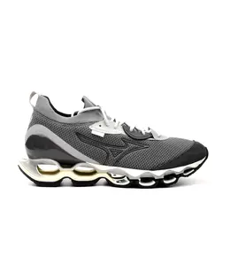 Кроссовки из перфорированной кожи и ткани Mizuno, серый d1ga2276 s.l. prophecy ls02 | grau