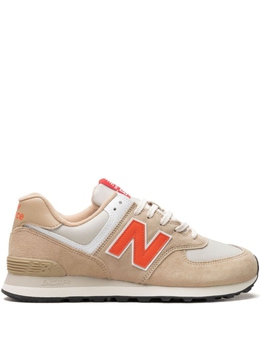 Кроссовки New Balance 574 "Bone/Orange", серый u574hbo | нейтральные цвета