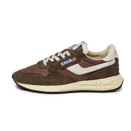 Кроссовки reelwind low *nylon / hairy suede / cracked leather* Autry, белый wwlmnc07 | white / ebony