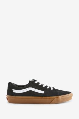 Мужские кроссовки на низкой резиновой подошве sk8 Vans, черный 535-514 | black brown