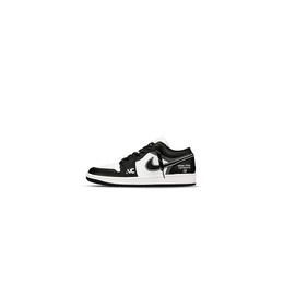 Баскетбольные кроссовки Air 1 Vintage Men Low-Top Black/White/Grey Jordan 553558-131(team333-男女款黑白影子) | black white gray
