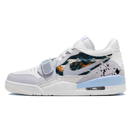 Баскетбольные кроссовки Legacy 312 Vintage Men Low-Top Grey/White Jordan hq1190-101(team181-蓝色多瑙河) | light gray
