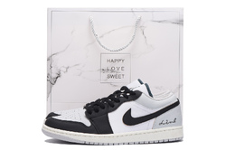 Баскетбольные кроссовки Air 1 Vintage Men Low-Touch Black Grey Jordan fq7687-300(team拾伍-男款黑灰sbox) | light gray