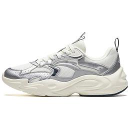 Мужские кроссовки Walker Lifestyle С низким берцем цвета Слоновой кости, белый /серебряный/Мужская серый Anta 912448810-1 | ivory white/silver/men's grey