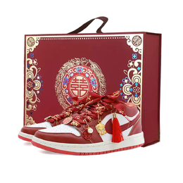 Jordan Баскетбольные кроссовки Air 1 Vintage, низкие, мужские, белые/красные fj3459-160(team629-与子偕老礼盒) | red white