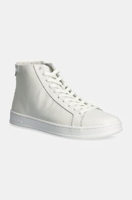 Кожаные кроссовки Calvin Klein HIGH TOP LACE UP, белый 9byh-obm0zh_00x | bianco