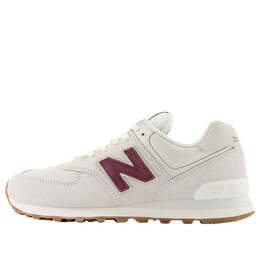 Кроссовки 574 New Balance, белый u574now | bone white/burgundy/black