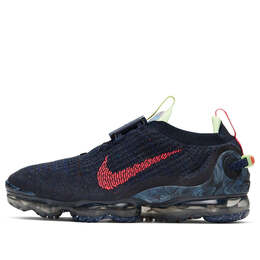 Кроссовки air vapormax 2020 flyknit Nike, черный cw1765-400 | black/red/green