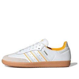 Кроссовки самба ог Adidas, белый id1479 | cloud white/crystal white/crew yellow