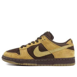 Кроссовки sb dunk low pro Nike, коричневый 304292-221 | brown/yellow