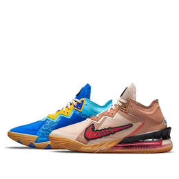 Кроссовки space jam x lebron 18 низкие Nike, синий cv7562-401 | blue/brown