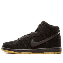 Кроссовки sb dunk high pro Nike, черный 305050-029 | black/black-gum light brown