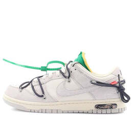 Кроссовки x off white dunk low Nike, серый dj0950-115 | gray/white