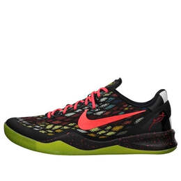 Кроссовки kobe 8 system Nike, черный 555035-030 | black/orange/green