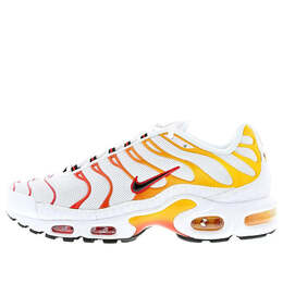 Кроссовки air max plus Nike, белый 604133-132 | white/black/gold/dark red