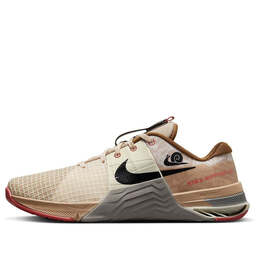 Кроссовки metcon 8 amp Nike, желтый dv1206-100 | sanddrift/black-hemp-coconut milk-flat pewter-adobe