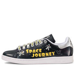 Кроссовки x disney stan smith Adidas, черный hq2173 | black/yellow