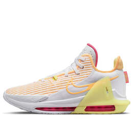 Кроссовки леброн свидетель 6 эп Nike, белый dc8994-101 | white/light melon orange/light lemon yellow
