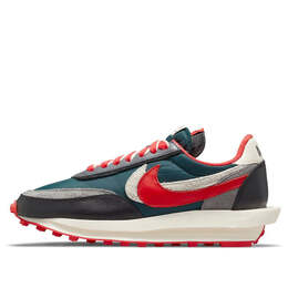 Кроссовки x sacai x undercover ldwaffle Nike, зеленый dj4877-300 | green/black/red/white