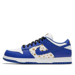 Кроссовки x supreme sb dunk low og qs Nike, белый dh3228-100 | white/metallic gold/hyper blue