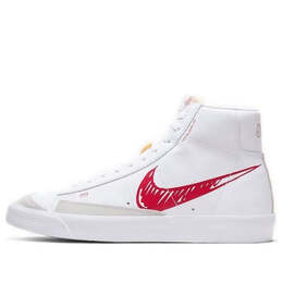 Кроссовки блейзер середина 77 Nike, белый cw7580-100 | white/university red/platinum tint