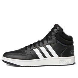 Кроссовки hoops 3.0 mid классические винтажные туфли Adidas, черный gw3020 | core black / cloud white / grey six