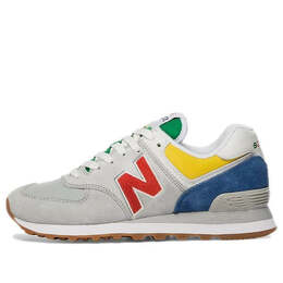 Кроссовки Staud x 574 New Balance, серый ml574st | gray/red/green/blue