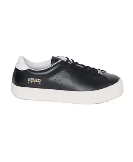 Кожаные кроссовки с перфорированной деталью Kenzo, черный fc65sn030_l5099 | schwarz