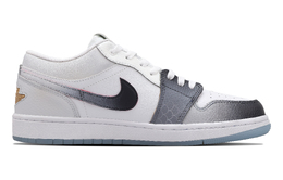 Баскетбольные кроссовки Air 1 Vintage Men Low-Top Grey Jordan fn8901-164(team53-男款龙腾云起s-box) | gray white