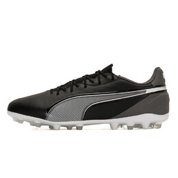 Puma Кроссовки King Soccer Shoes мужские черно-серо-белые в расцветке черный-темно-серый-зебровый белый, цвет Black-Dark Gray-Zebra White 107878-01 | black-dark gray-zebra white