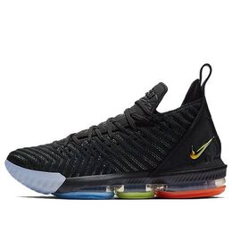 Кроссовки lebron 16 ep Nike, черный ao2595-004 | black/metallic silver-hyper crimson