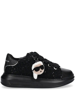 Кроссовки из ткани букле Karl Lagerfeld, черный kl62576w | черный