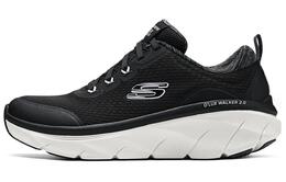 Кроссовки женские с низким верхом, черные Skechers 150095-bkw | black