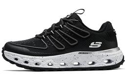 Кроссовки женские низкие черные Skechers 180055-bkw | black