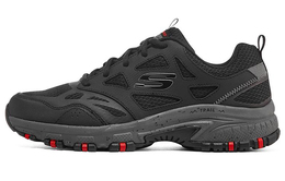 Кроссовки для бега Hillcrest для мужчин с низким верхом, черные/серые Skechers 237265-bkcc