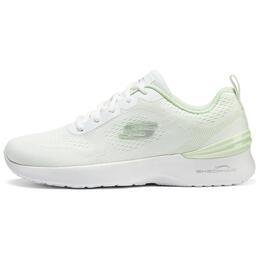 Кроссовки женские с низким верхом белые/зеленые Skechers 150154-wmt | white/green