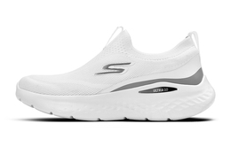 Кроссовки женские с низким верхом, черные Skechers 129440-wbk | white/black