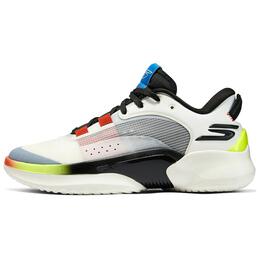 Баскетбольные кроссовки мужские с низким верхом белые/синие/красные Skechers 253007-wbrd | white/blue/red
