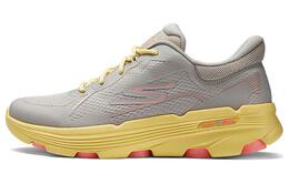 Женские кроссовки Skecherson низким верхом серо-желтые 129336-gyyl | gray yellow