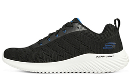 Спортивные кроссовки мужские с низким верхом черного/белого цвета Skechers 232375-blk