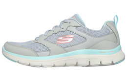 Кроссовки Flex Appeal 4.0 женские с низким верхом светло-голубого цвета Skechers 149305-gylb