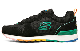 Кроссовки женские с низким верхом, черные/многоцветные Skechers 155353-bkmt