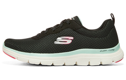 Кроссовки Flex Appeal 4.0 женские с низким верхом, черные/бирюзовые Skechers 149303-bktq