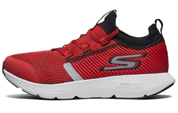 Кроссовки мужские низкие темно-красные/бело-белые/черные Skechers 55217-rdbk