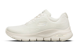 Кроссовки Arch Fit женские с низким верхом молочно-белого цвета Skechers 149057-ofwt | ivory