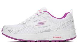 Кроссовки Go Run Consistent для бега женские с низким верхом, белые/фиолетовые Skechers 128075-wpr