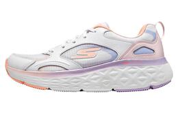 Кроссовки женские с низким верхом белые фиолетовые оранжевые Skechers 129128-wpk | white purple orange