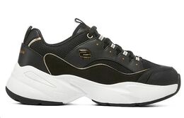Кроссовки женские DLITES с низким верхом, черные/золотые Skechers 8730056-bkgd